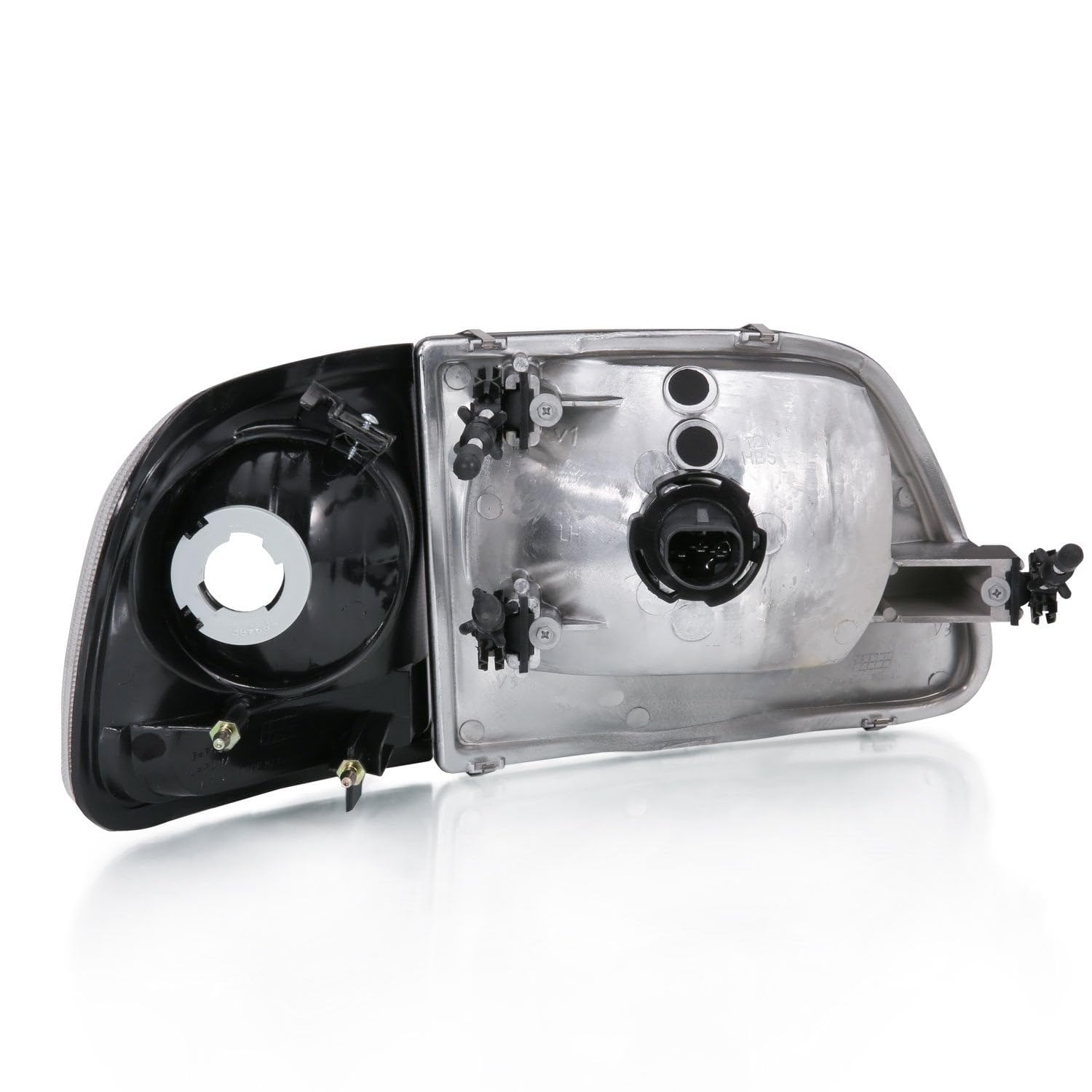Amazon.com: ANZO (111438) 1997-2003 Ford F-150 Crystal Headlight