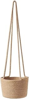 Beau et Durable 1pcs Style Nordique Style Panier de Rangement tissé à la Main Panier de Stockage intérieur Plante Panier Balcon Panier Suspendu Polyvalent (Color : Hemp Rope)