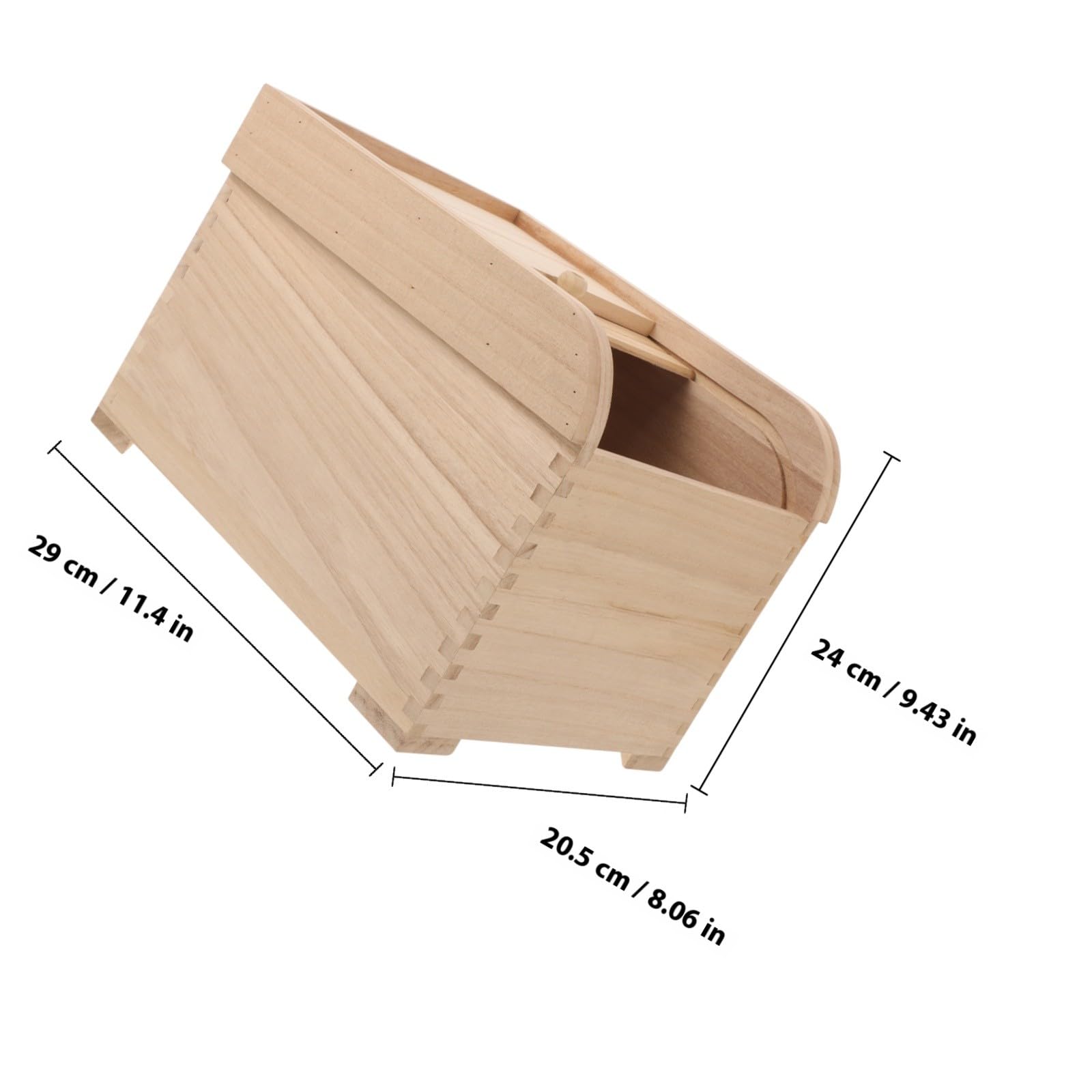 BESTYASH Boîte de Riz en Bois Massif 5kg Cuisine et Maison
