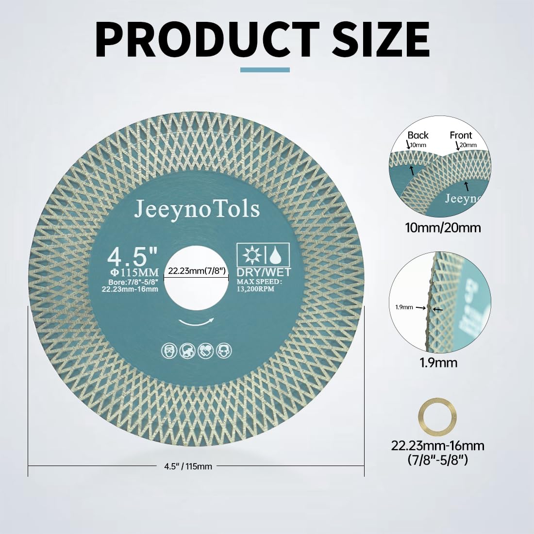 JeeynoTols Diamond Cutting Grinding Disc - Image 3