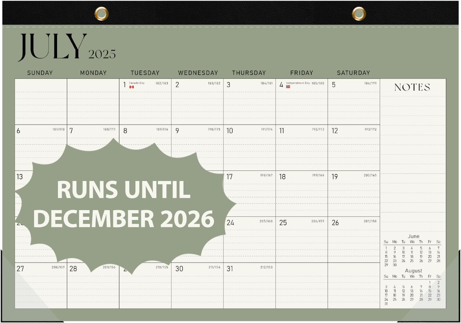 Desk Calendar 2025, January 2025 to June 2026, 18 Months, Large Size 17" x 12" Desktop/Wall Monthly Calendar with To Do List, Personal Desk Calendar Planner for Home, School, Office