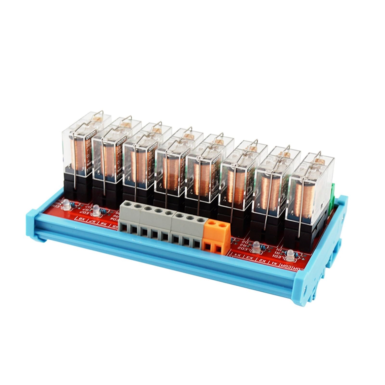 Relais-Module 8-Kanal-Einzelgruppe 1NO 1NC Relaismodul DC 12V/24V G2R-1 for SPS PLC-Relais-Module(12V)