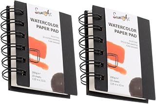 CIMAXIC 2pcs Painting Book Artist Sketchbook Art Sketchbook Graffiti Coil Watercolor Paper Drawing Book