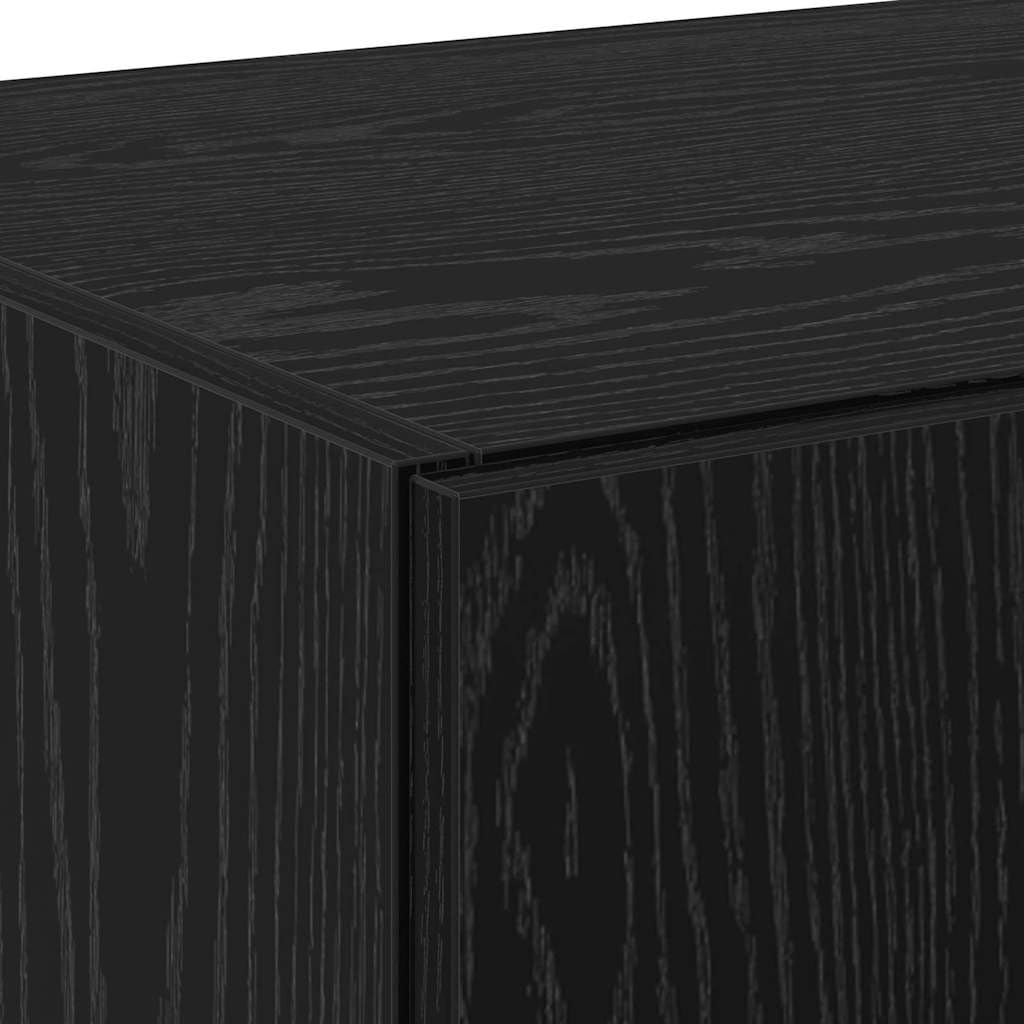 Générique Haut Armoire Chêne Noir 70 x 42.5 x 185 cm Bois d'ingénierie,Meubles, Armoires & Meubles de Rangement, Buffets & bahuts, Noir (Poids 58.4KG)