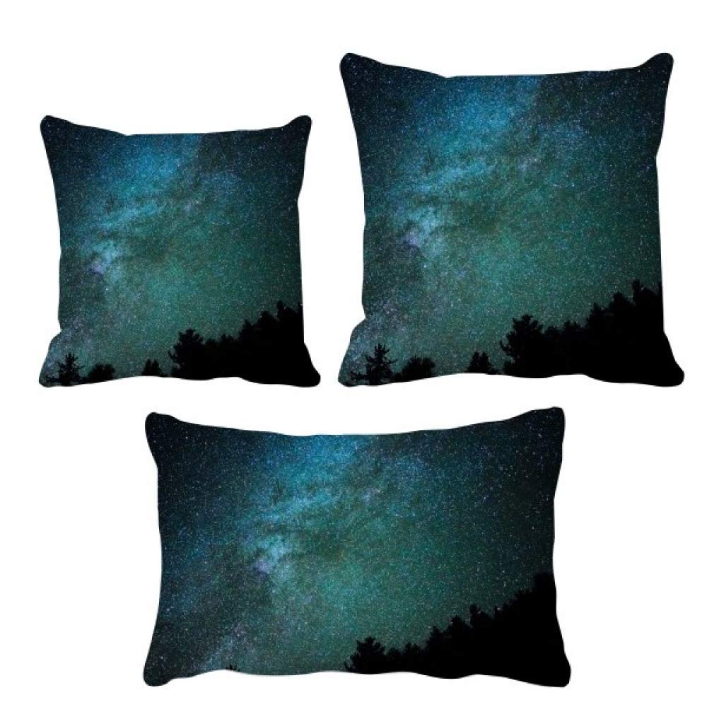 Housse de coussin étoiles sombres nuages taie oreiller déco lit canapé