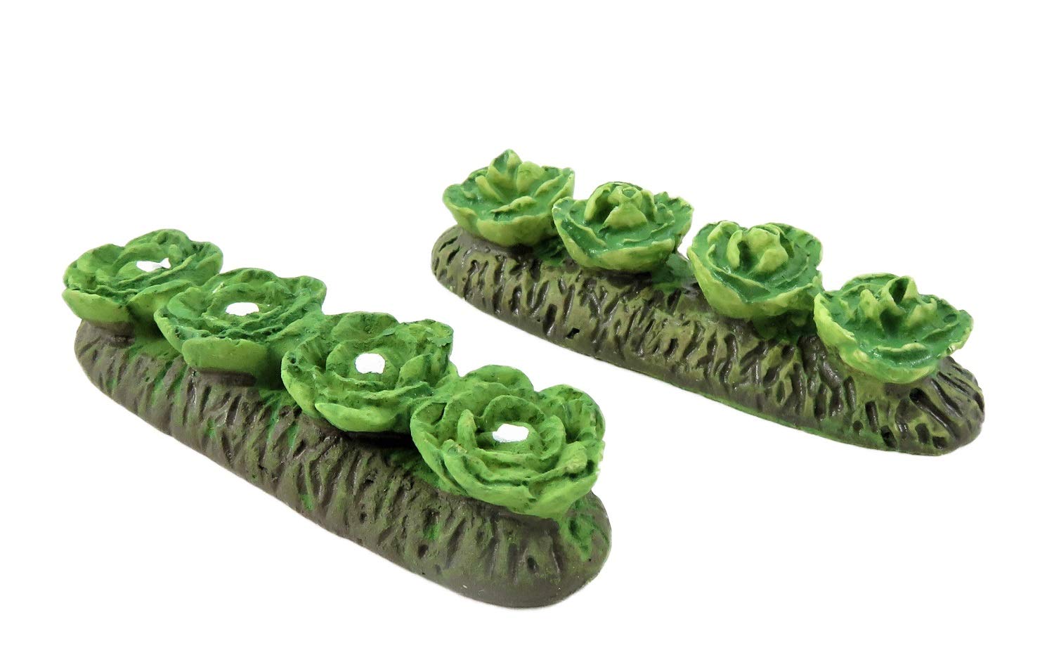 Melody Jane Dolls House Row of Cabbage & Cauliflower in Ground Vegetables Garden Accessory