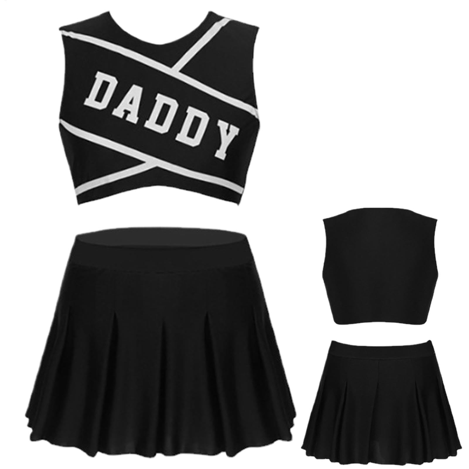 Lencería de animadora para mujer, lencería de animadora a la moda, traje sexy de animadora | Uniformes de animadora cómodos, traje de animadora para mujer para fiesta de música, Halloween, día de la