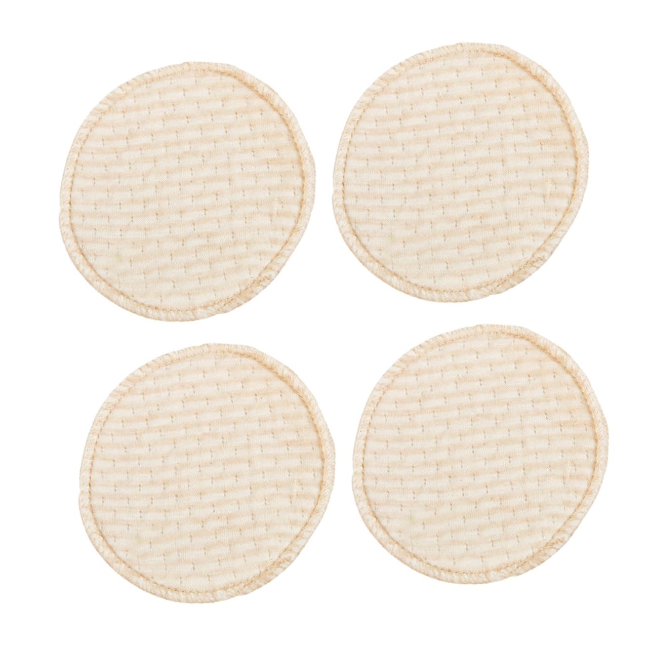 4Pcs Cotton Nursing Pads Absorbent Washable Breastfeeding Breast Cushion for Lactating Mothers Prevent Milk Leakage Keep Shirts Dry