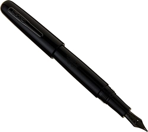 Pluma estilográfica Conklin All American en negro – Punta ancha, diseño audaz y calidad premium – Regalo ideal para profesionales y entusiastas de