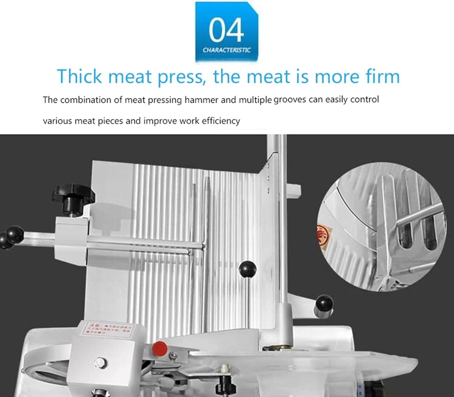 QY-30 Stainless Steel Meat Slicer Ham Slicer Cut Frozen Meat Machine Beef Mutton Roll Cut Machine Fully Automatic Frozen Fish Cutter