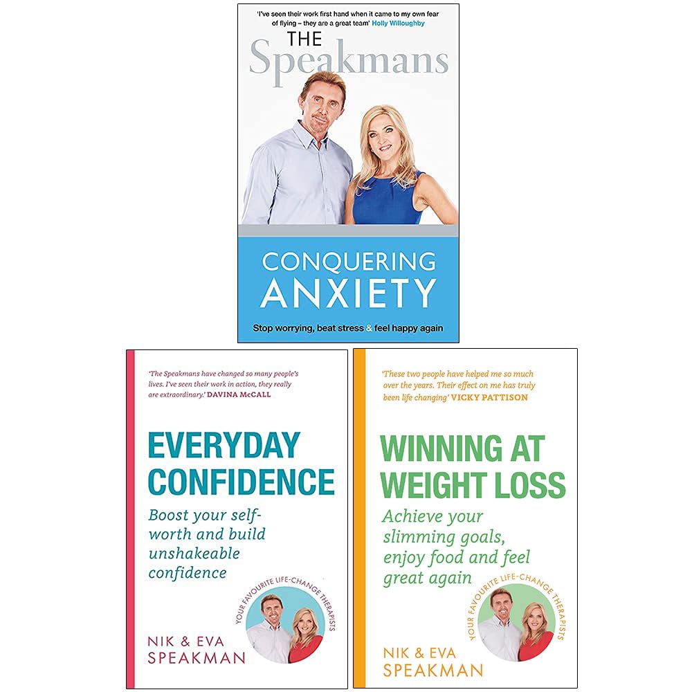 Nik and Eva Speakman Collection 3 Books Set (Conquering Anxiety, Everyday Confidence, Winning at Weight Loss)