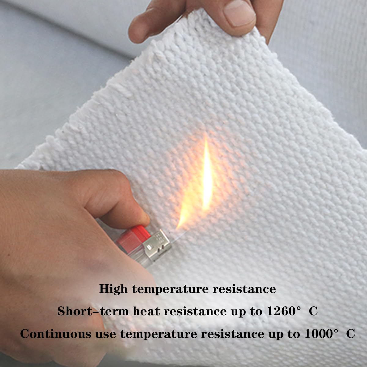 Nastro in Fibra Ceramica per Isolamento Termico ad Alta Temperatura Leggero e Durevole per Stufe, Caldaie, Camini, Forni e Applicazioni Industriali 100mmx5mmx5metri