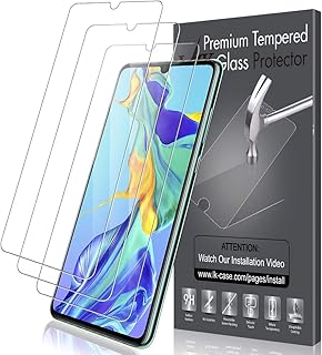 LK Protector de Pantalla para Huawei P30, [3 Pack] Vidrio Templado Screen Protector [Garant?a Vitalicia De Sustituci