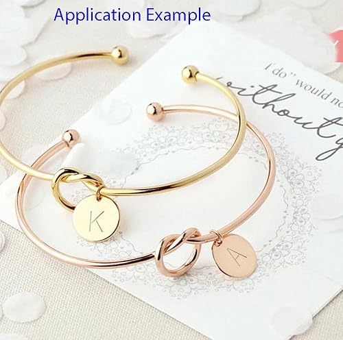 Miniatura 3 de Adabele Auténtica plata de ley A-Z 26 letras pequeñas del alfabeto de 0.472 in colgante redondo Dics para aretes, pulsera, collar, tobillera, Letra