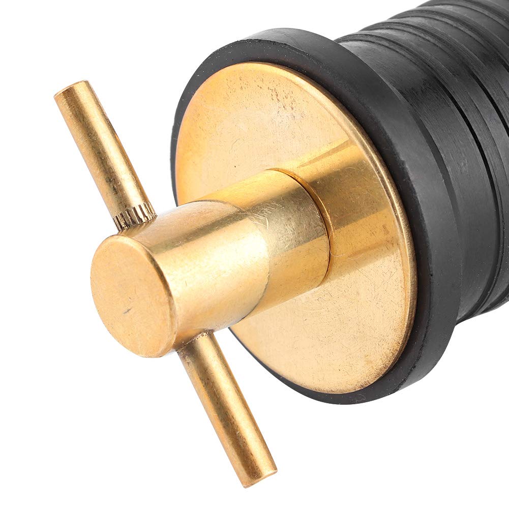 AKLOSIPY Drain Plug with THandle in | Marine Accessories for Boat Bilge Transom Seaw Baitwell | 1in Size | Ewell Compatible