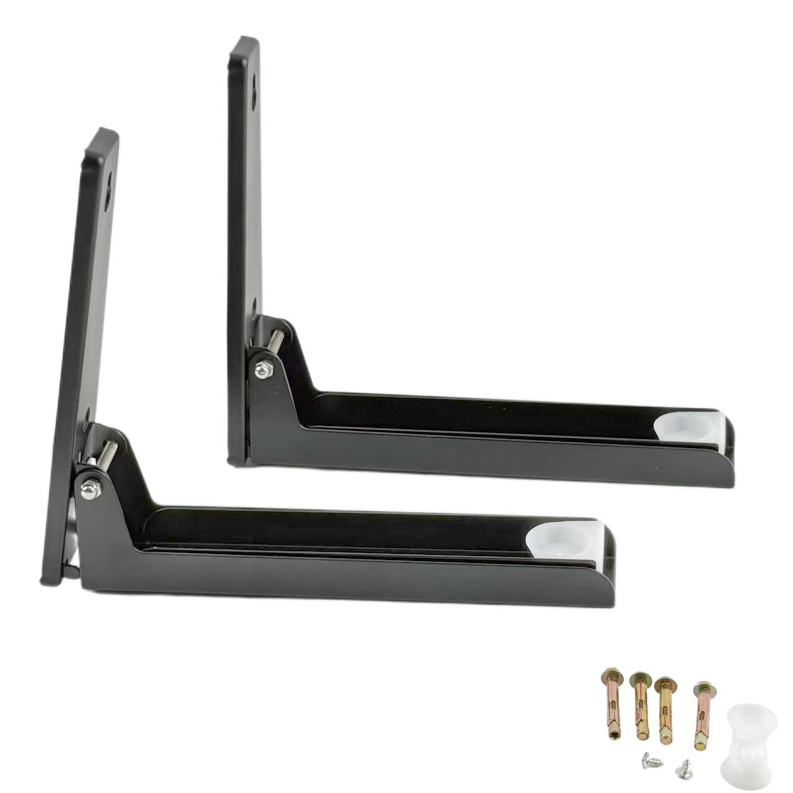 Wall Mount Microwave Shelf - Black -1