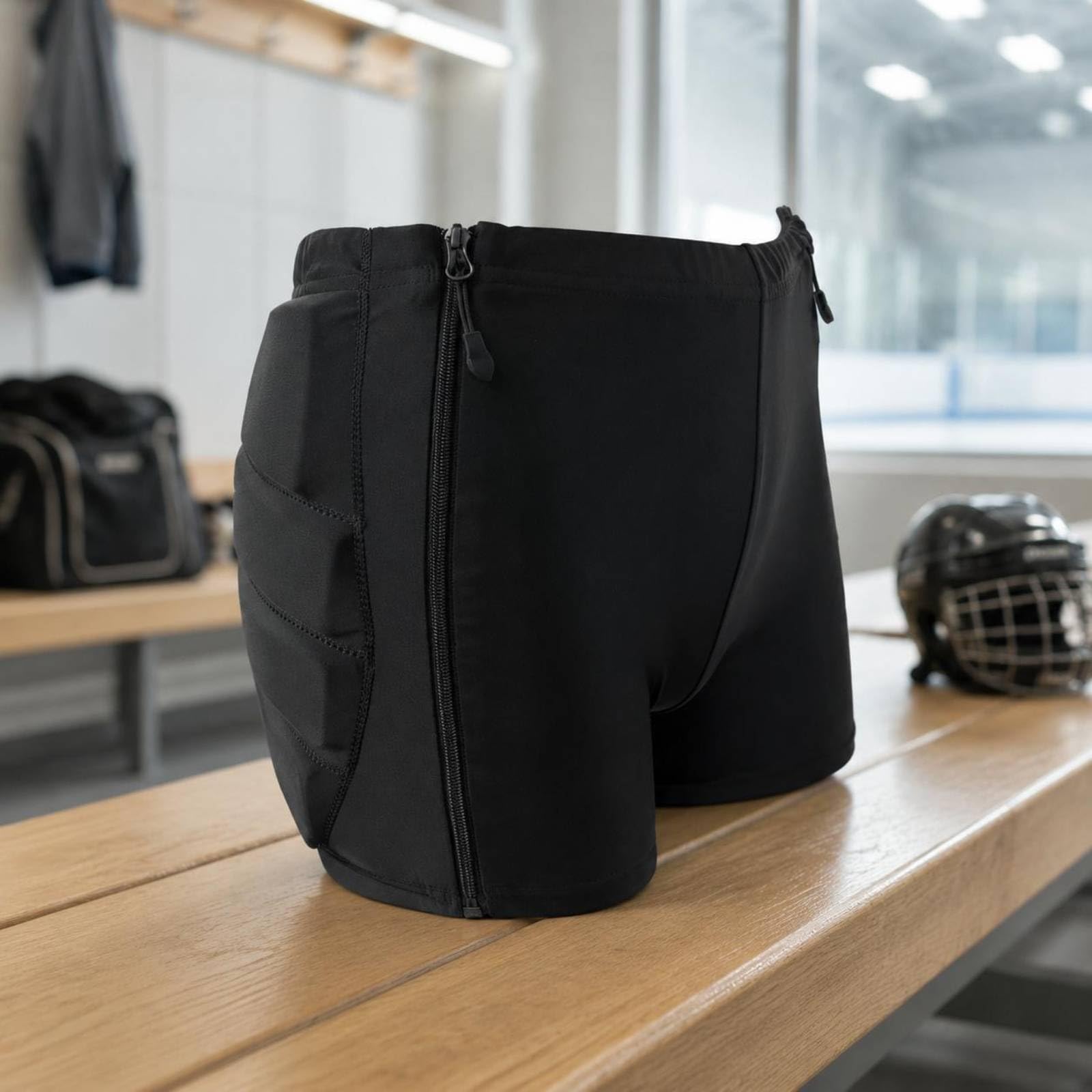 harayaa Pantaloni Protettivi Bambini da Skate con Assorbente Integrato con Chiusura Frontale E Cerniere Laterali per Cadute