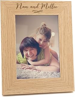 Personalised Wooden Nan photo frame/Nan Gifts from Grandchildren/Best Nan gifts/engraved photo frame birthday gift - 6x4 7x5 8x6