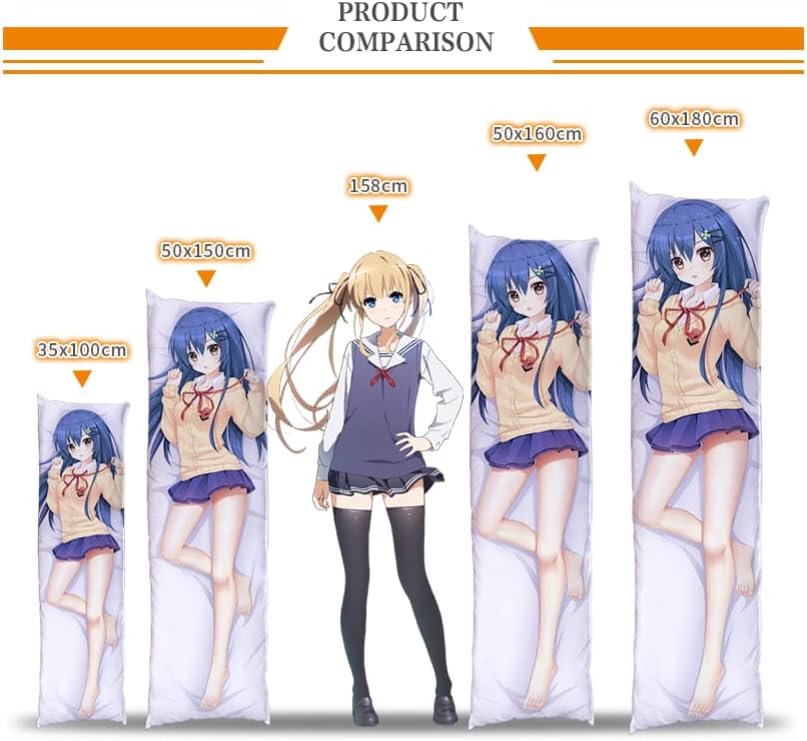 Miniatura 2 de Anime Game Genshin Impact Role Venti Hugging Body Pillow Cover Dakimakura Peach Skin Pillowcase (59.1x19.7in150x50cm)