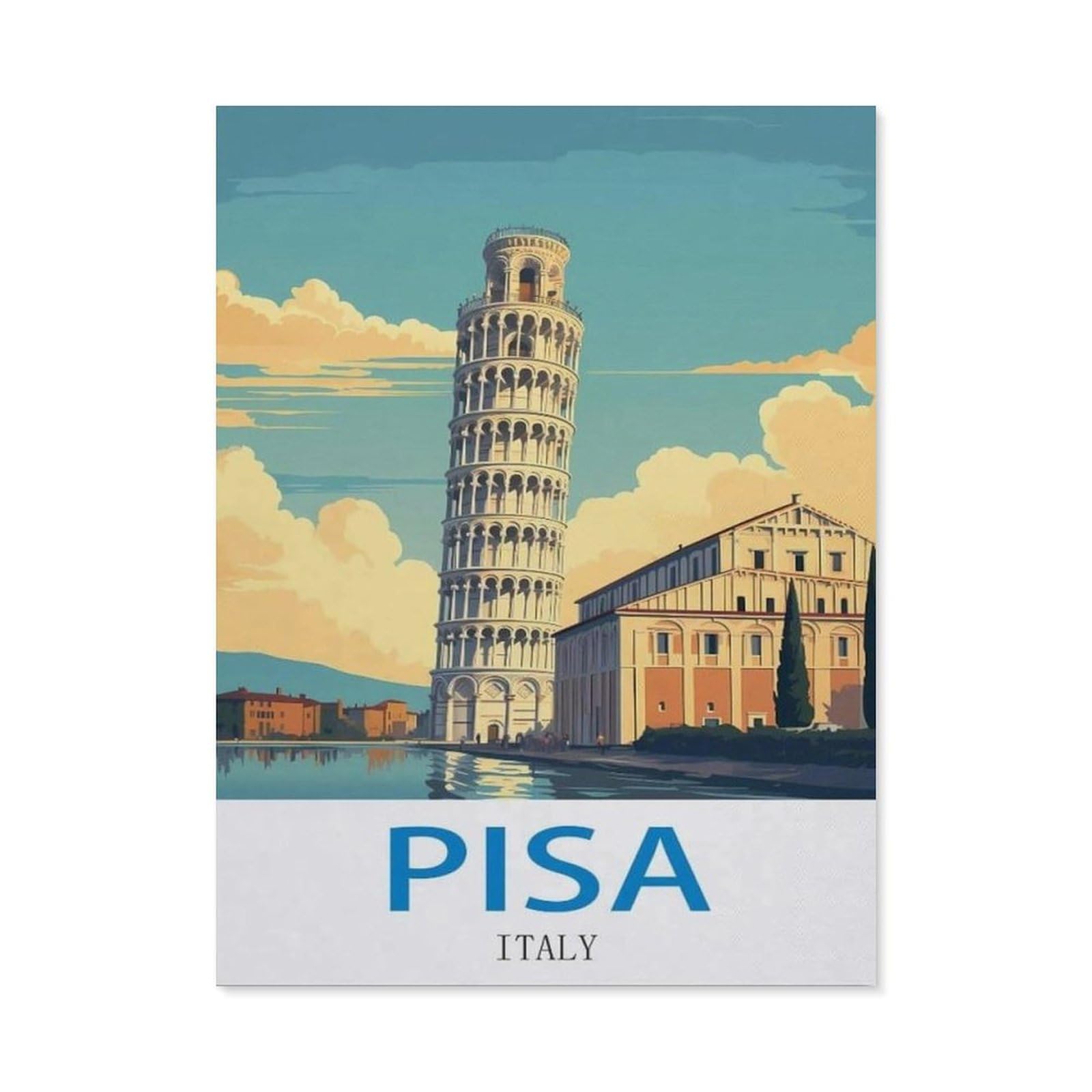 BEAYODKP Diamond Painting，Pisa Italy（30 x 40 cm）