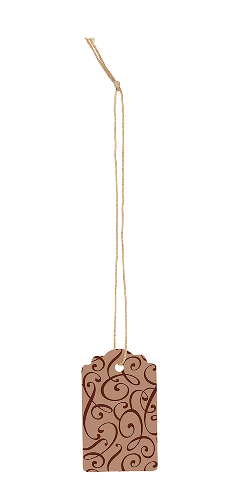 SSWBasics Small Oval Cocoa Style String Price Tags (1½”H x 1”W) - Pack of 500