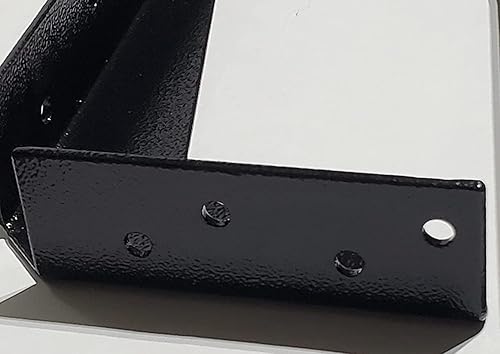 Miniatura 4 de Kolossus RHC9910 - Un par de soportes reversibles con recubrimiento en polvo texturizado de construcción de acero resistente de 18 pulgadas