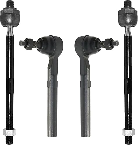 Miniatura 26 de Detroit Axle - Barras de acoplamiento delanteras 4WD para Dodge Dakota 2000-2004 Durango 2000-2003 2 extremos de barra de acoplamiento internos 2