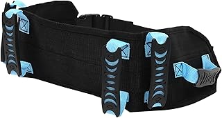 Transfer Walking Gait Belt Seniors Safety Gait Assist Device Patients Standing Aid with 6 Handles Quick Release Buckle Medical Nursing Waist Assistance Belt Lifting Elderly Physical Therapy Walking