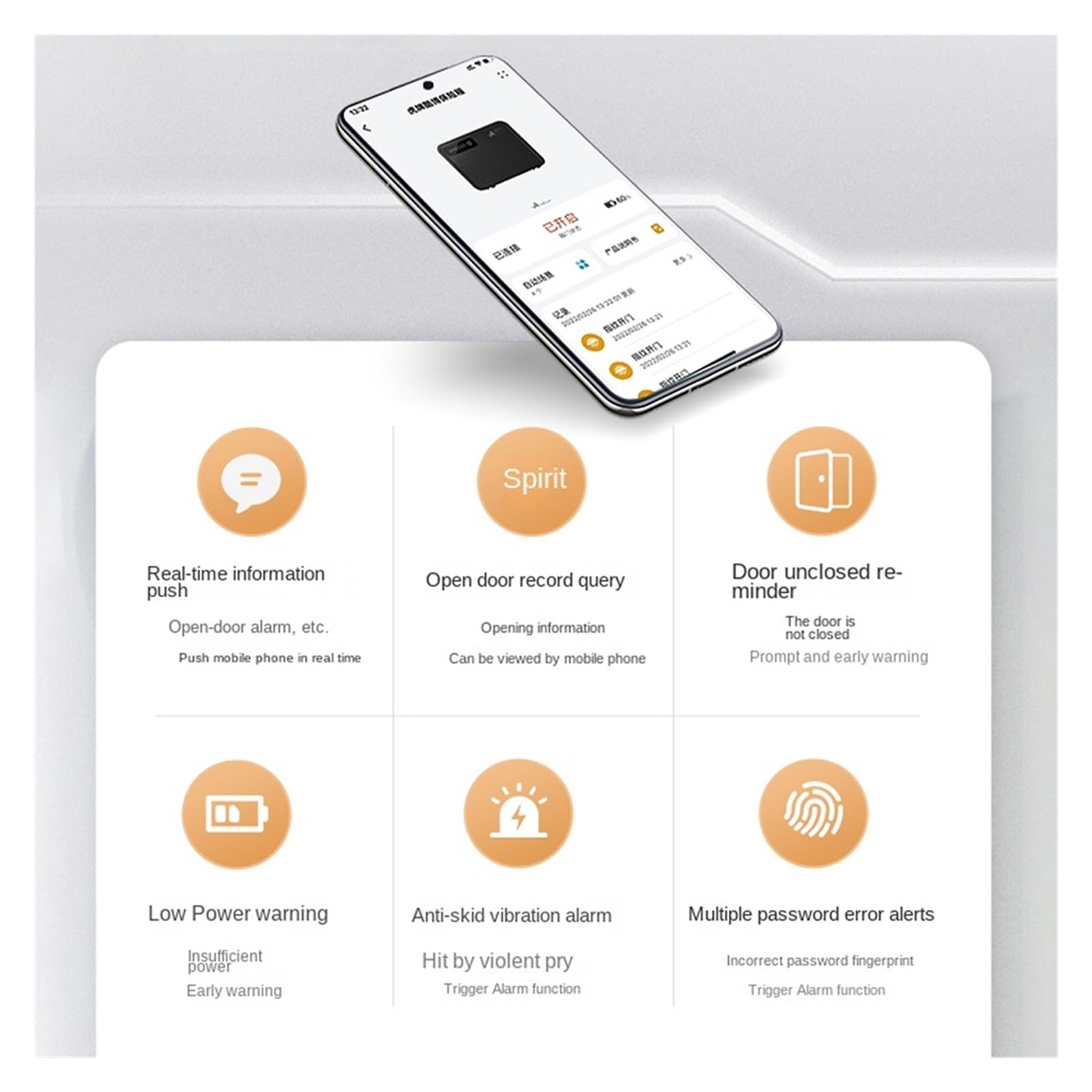 Coffre-fort Numérique À Empreintes Digitales, Coffre-fort Avec Mot De Passe Antivol, Bijoux De Bureau Invisibles Avec Serrure, Armoire D'alarme(Zwart)