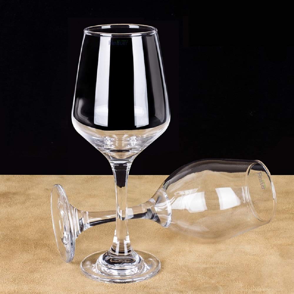 FINSTER Wine Glasses Set - 8 Crystal Tall Wine Glasses -2 FINSTER Wine Glasses Set - 8 Crystal Tall Wine Glasses -2
