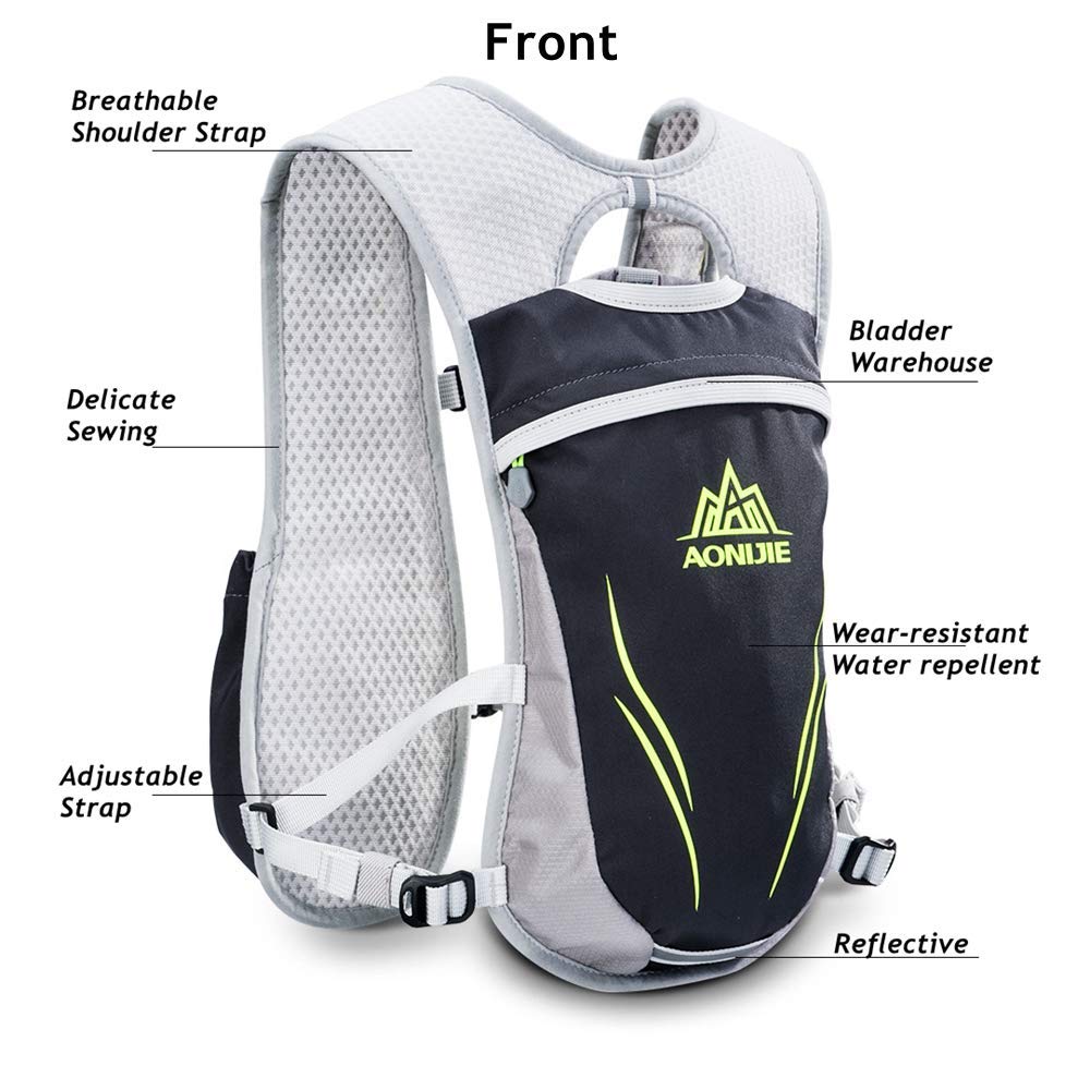 Aonijie Hydration Packs 5.5L Trail Running Vest With 2L Bladder