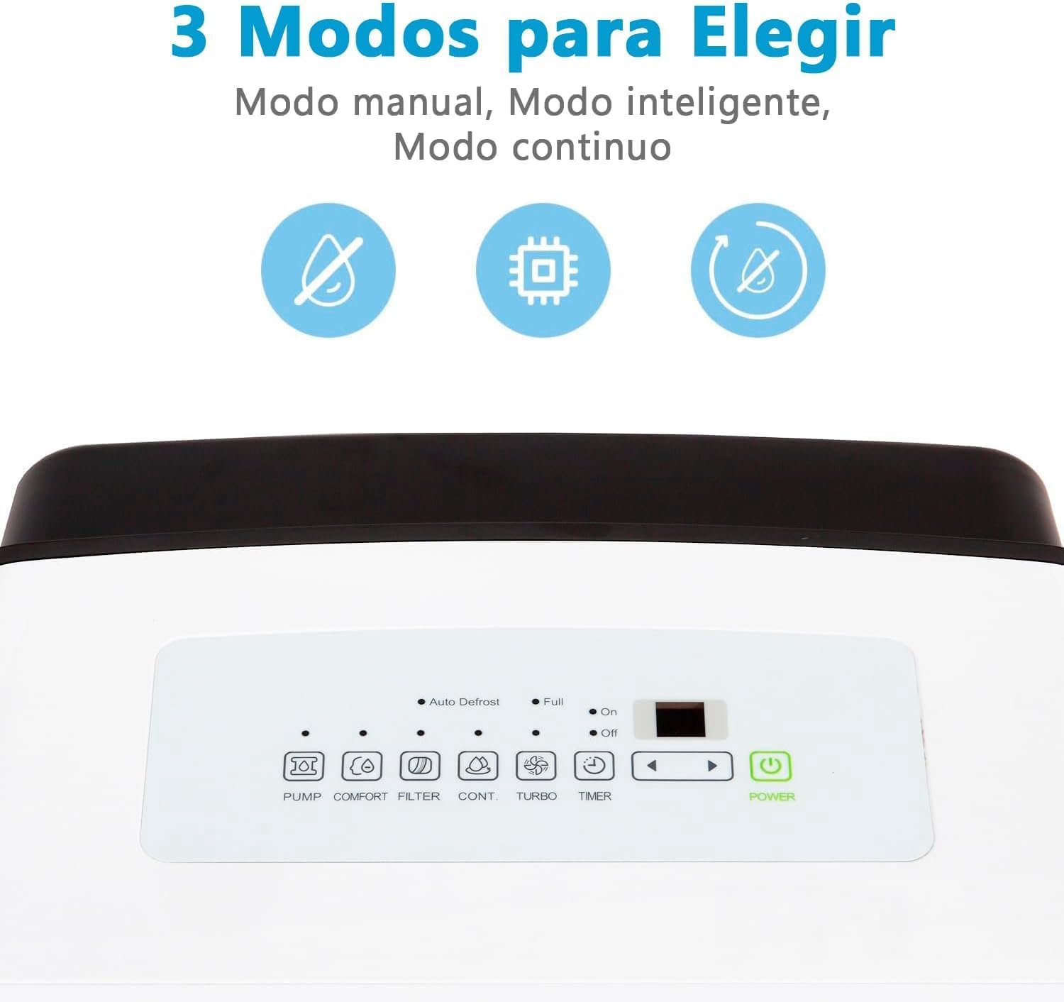 MIDEA Przemysłowy osuszacz powietrza o dużej pojemności 50 l do wilgotności wewnątrz do 112 m2 / 300 m3 - Osuszacze wilgoci duże przestrzenie z wyjmowanym zbiornikiem - demufier energooszczędny