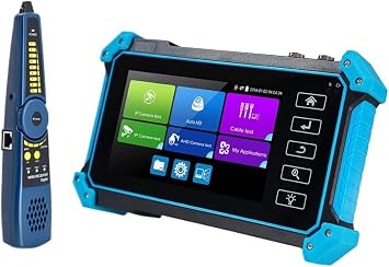 CCTV Tester IPC5200 4K IP CCTV Tester 8MP AHD CVI TVI SDI Analog Camera Test H.265 Portable Monitor VGA Input/Output Blue 5200C Plus