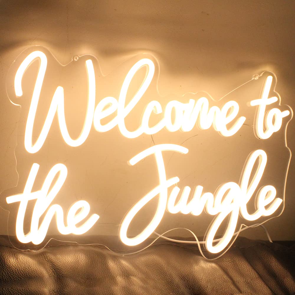 Welkom bij de Jungle LED Neon Signs Warm Wit Neon Lights voor