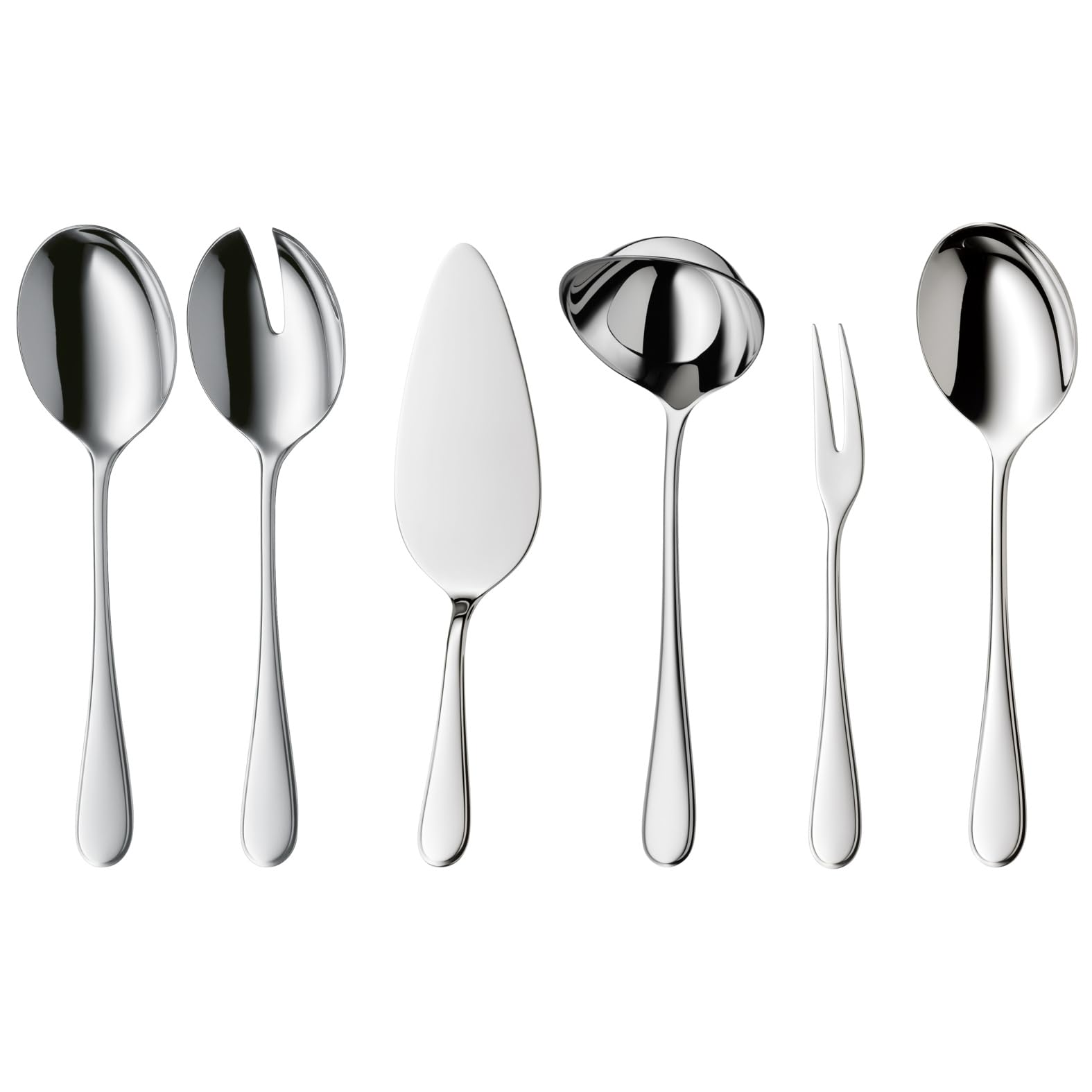 WMF Kent Plus Besteck Set 12 Personen, 66 teilig, 60 Teile mit Servierbesteck, Hohlheftmesser, Cromargan protect poliert, kratzbeständig, spülmaschinenfest