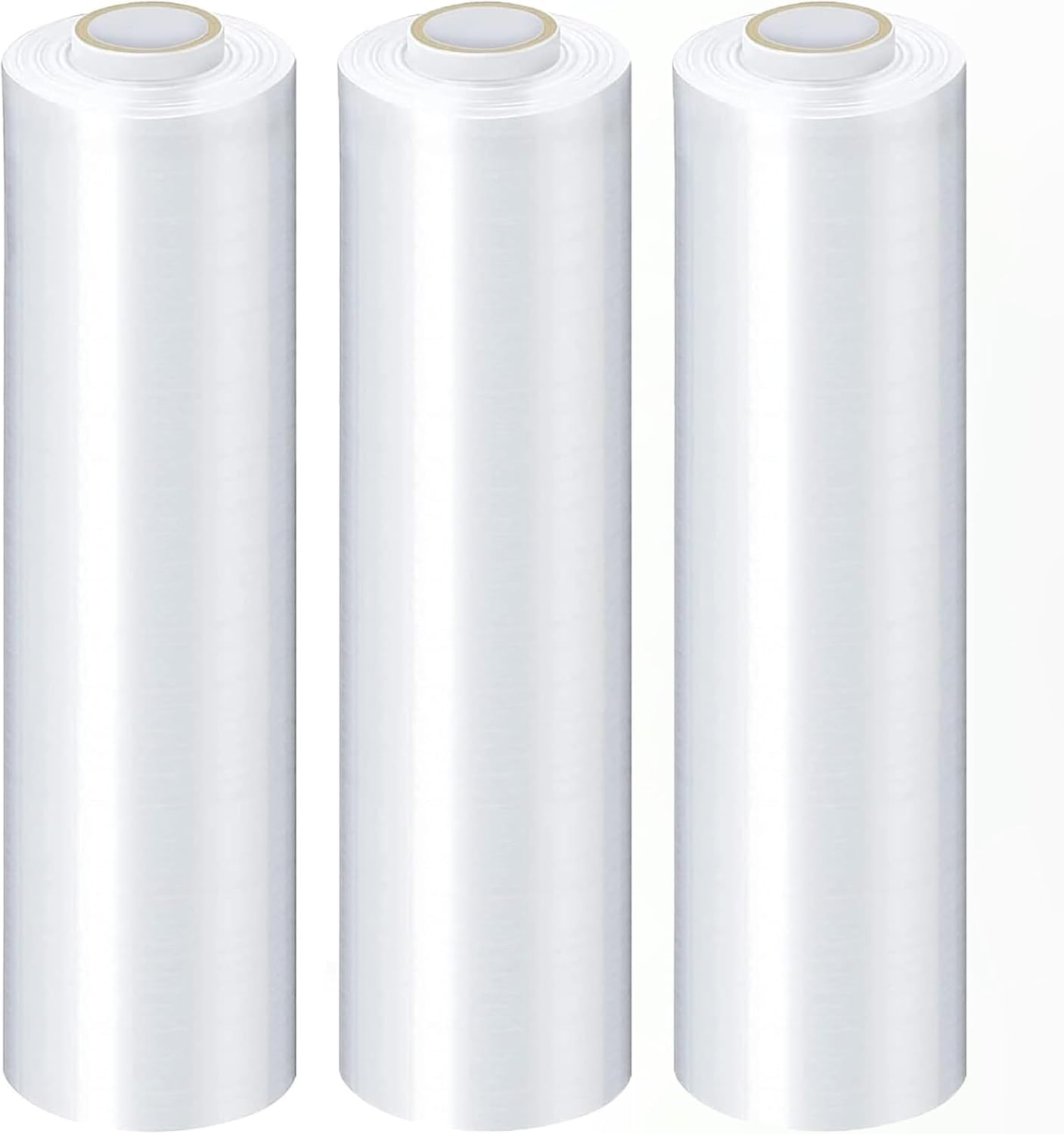 Shield Wrap Stretch Wrap, 4 Pack, 15 Inch x 1000 Feet, 120 Gauge, Clear Plastic Cling, Cast Hand Stretch Film Rolls, Packaging Moving Pallets