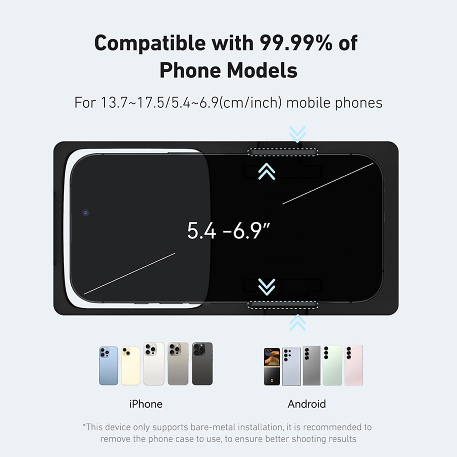 Wodoodporne etui na telefon z rurką pod wodą na telefon komórkowy 5,4-6,9 cala, IP68 podwodne etui przeciwmgielne do zdjęć i wideo do iPhone'a 16/15/14 Pro Max do Samsung Galaxy S25/S24 Ultra