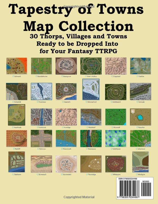 Tapestry of Towns: A Game Master's Compendium of 30 Community Settings for Your TTRPG with Maps (Game Master Campaign Settings) - Image 2