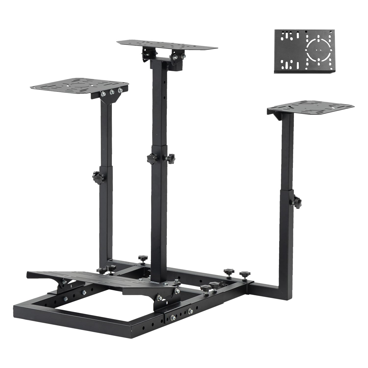 Dardoo Flight Racing Game Simulator stand Mount Fit for Logitech/Thrustmaster/Hotas Warthog G25 G27 G29 G920, Adjustable Sim Flight stand,Not Included Wheels,Pedals,Throttle & Joystick