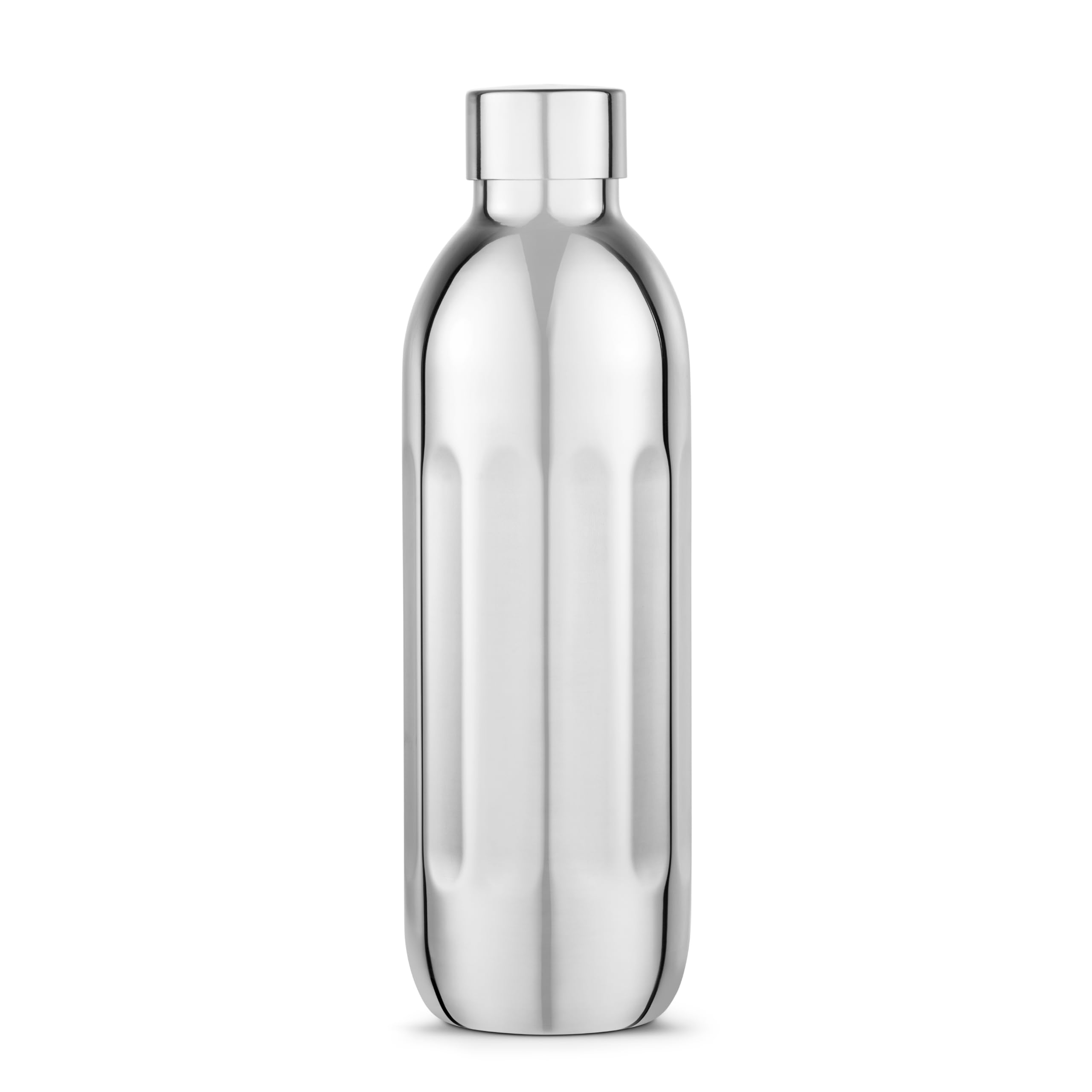 aarke To-Go Bottle Stainless Steel Drinking Bottle for Silent & Bubbly Drinks, Compatible Carbonator Pro, Double-Walled & Vacuum Insulated, Leak-proof & Dishwasher Safe, 500 ml