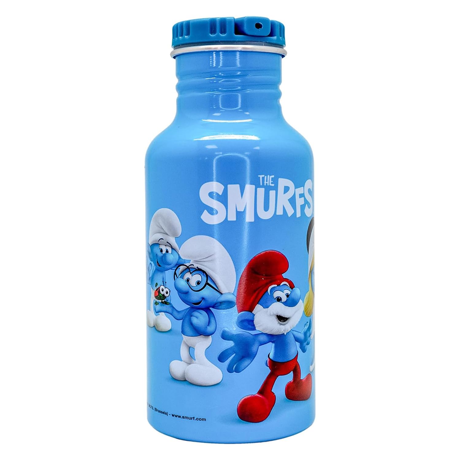Nerthus Rucksack-Set Mit Snacktasche & Alu-Flasche – Motiv Schlümpfe