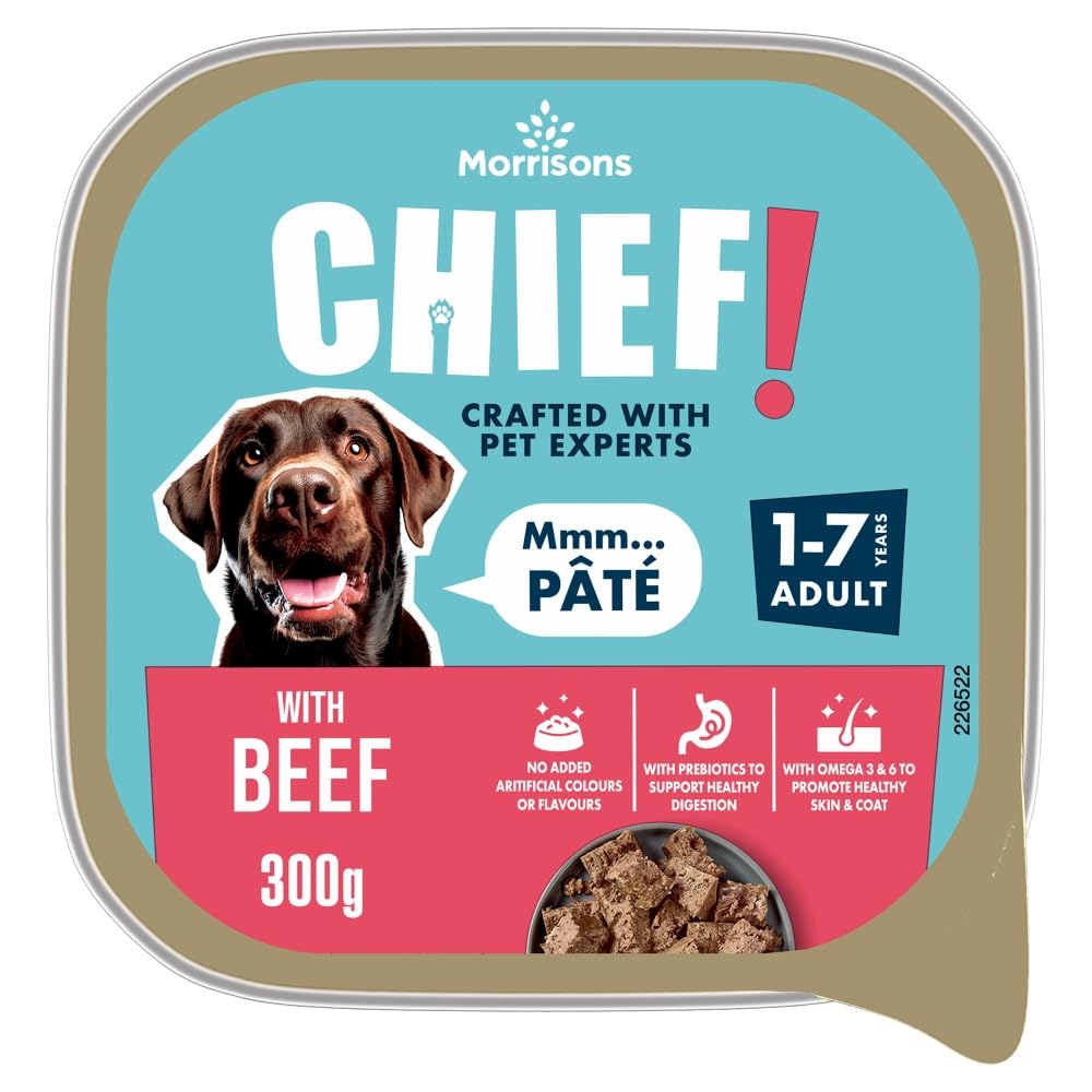 M DOG FOOD BEEF PATE 300G