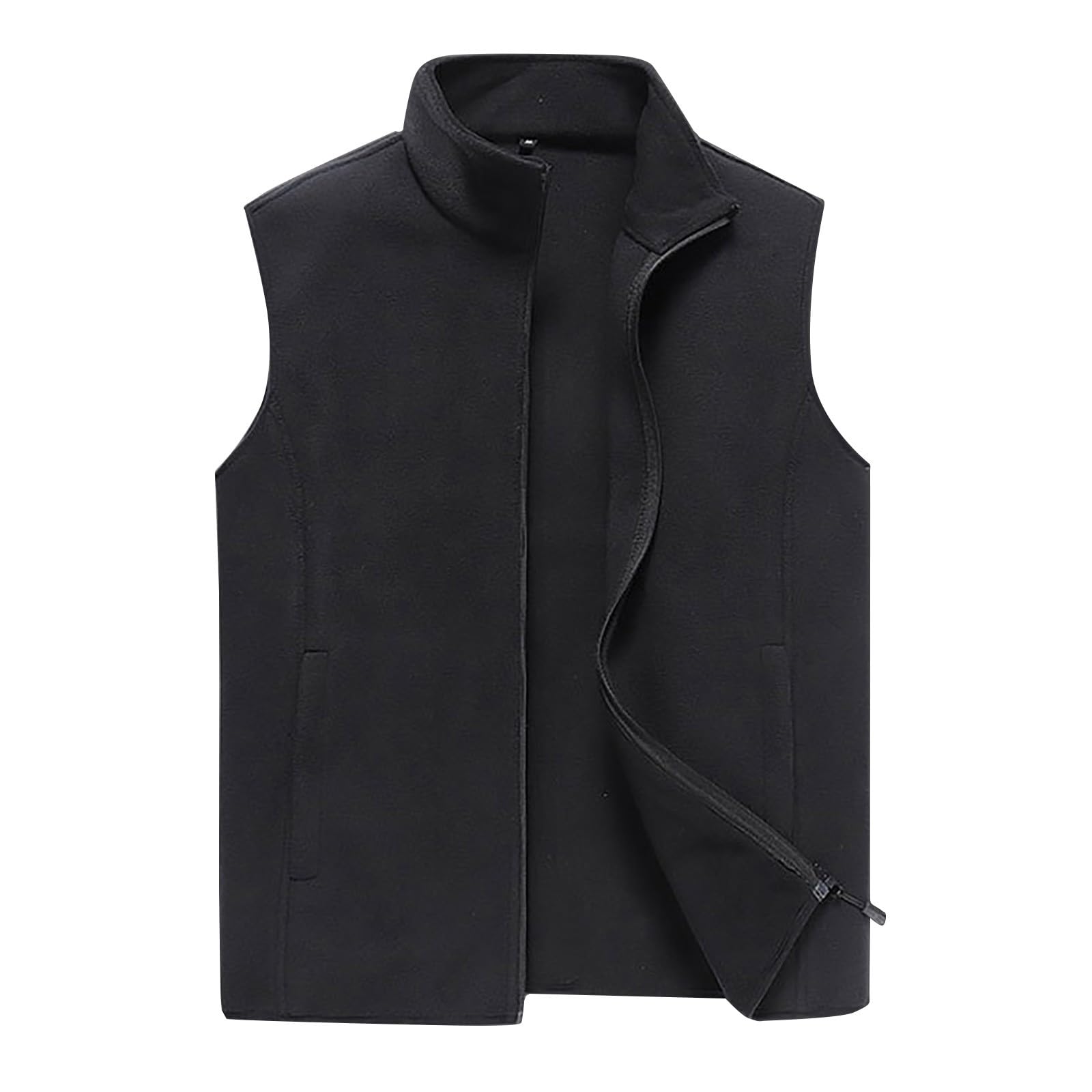 Gilet da uomo nero, gilet estivo in lino, gilet invernale con