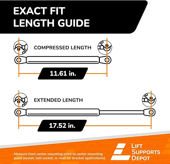 Lift Supports Depot Qty (2) Fits Mazda CX9 CX-9 2007 to 2015 Hatch Liftgate Tailgate Lift Supports Shocks Struts