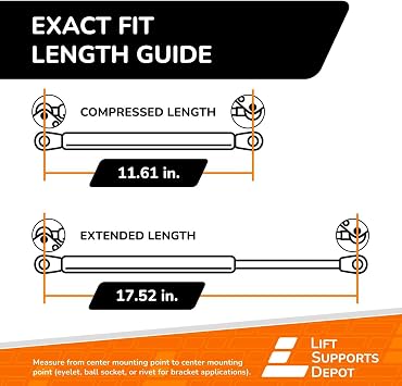 Lift Supports Depot Qty (2) Fits Mazda CX9 CX-9 2007 to 2015 Hatch Liftgate Tailgate Lift Supports Shocks Struts