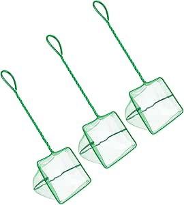 Tiyiyok 3er Set Kescher Für Aquarium - Teleskopgriff Für Fische & Garnelen