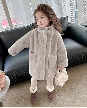 chloe キッズ14 美品フェイクファージャケット chloe キッズ14 美品フェイクファージャケット