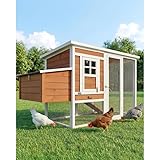 Poulailler en Bois pour Jardin extérieure 183x103x75cm Cage Canard avec Nichoir Modèle Ida