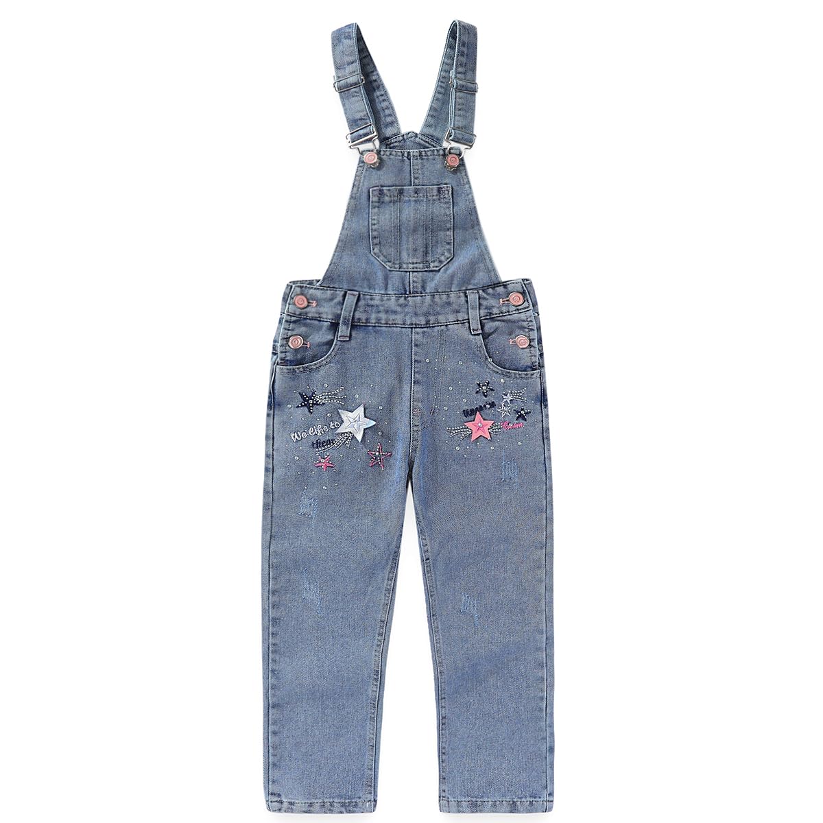 Peacolate 3-14ans Big Girls Combinaison & Barboteuses Salopette Bleu Denim Couleur Changeable Sequin Pantalon