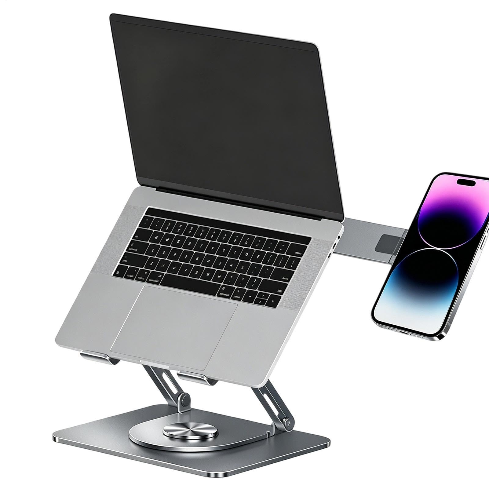 para ordenador portátil Soporte Ergonómico Plegable De Metal Con | Soporte De Escritorio Para Portátil Para Hogar Sofá Trabajo Estudio Cocina Aula